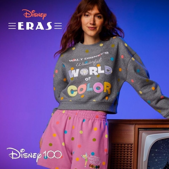 Walt Disney’s Wonderful World of Color 100th Anniversary Crewneck Sweatshirt XL - Picture 1 of 7